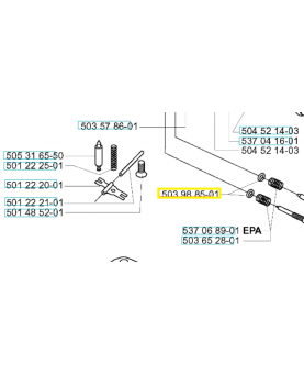Anneau en o 503988501. Pièce de rechange Husqvarna