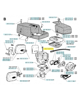 Tuyau 503195905. Pièce de rechange Husqvarna