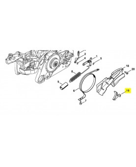 Couvercle 1140-021-1102. Pièce détachée Stihl / Vicking