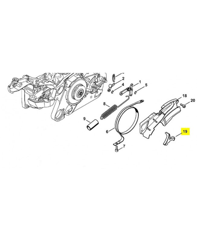 Couvercle 1140-021-1102. Pièce détachée Stihl / Vicking