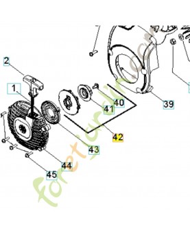 Kit - starter (incl. 39,40) 545006084. Pièce de rechange Husqvarna