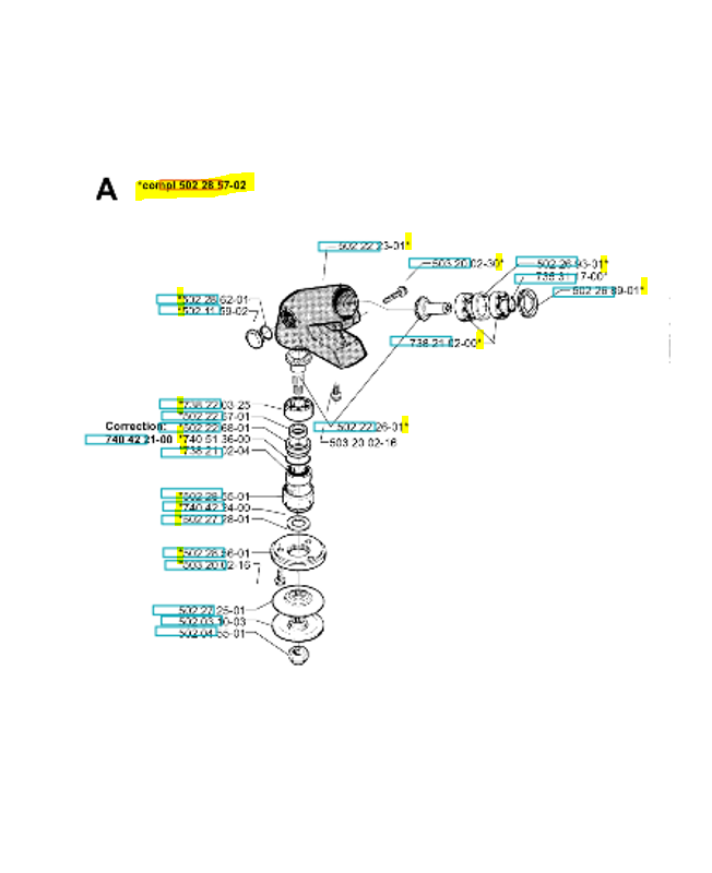 Tete de debrousailleuse 502285704. Pièce de rechange Husqvarna