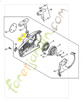Carter de ventilateur 1137-080-1812. Pièce détachée Stihl / Vicking