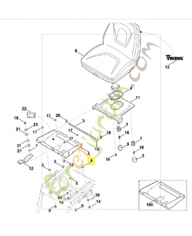 Rondelle 6170-763-0900. Pièce de rechange Sithl / Vicking