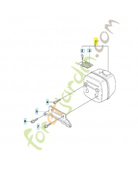 Silencieux complet 585448301. Pièce de rechange Husqvarna