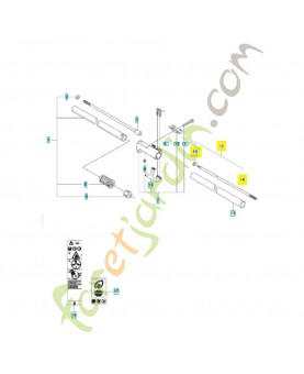 Arbre moteur 581500401. Pièce de rechange Husqvarna