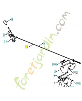Cable 585271601 . Pièce de rechange Husqvarna