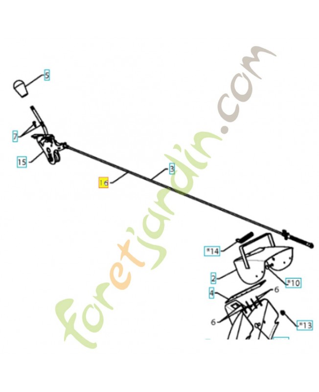 Cable 585271601 . Pièce de rechange Husqvarna