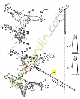 Jeu de dents spa-65 4249-007-1003. Pièce détachée Stihl / Vicking