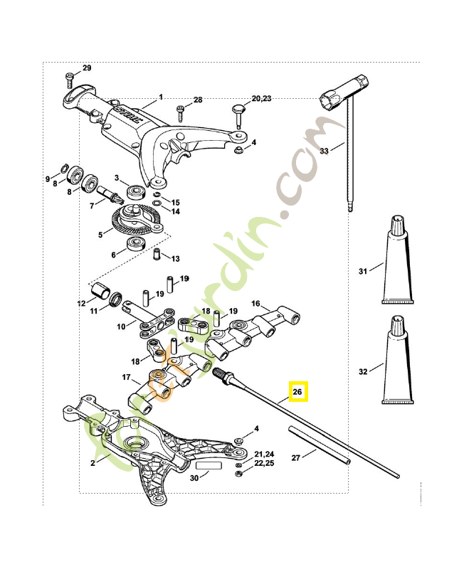 Jeu de dents spa-65 4249-007-1003. Pièce détachée Stihl / Vicking Jeu de dents spa-65 4249-007-1003. Pièce détachée Stihl / Vicking