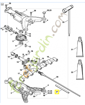 Jeu de gaines spa-65 4249-007-1005. Pièce détachée Stihl / Vicking