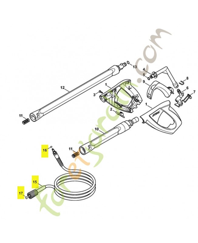 Flexible hp d6x9m métallique 4915-500-0818