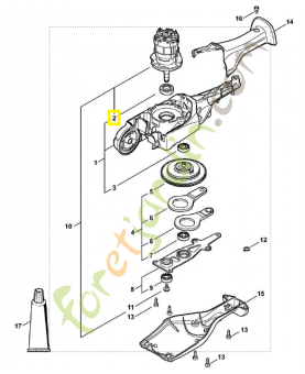 Roulement rainuré à billes 61901-2Z 9503-003-8055. Pièce de rechange Sithl / Vicking