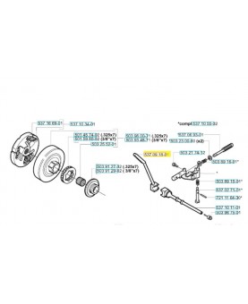 Tuyau 537091801. Pièce de rechange Husqvarna