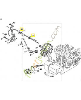 Faisceau câbles 029/039 1127-440-3001. Pièce de rechange Sithl / Vicking