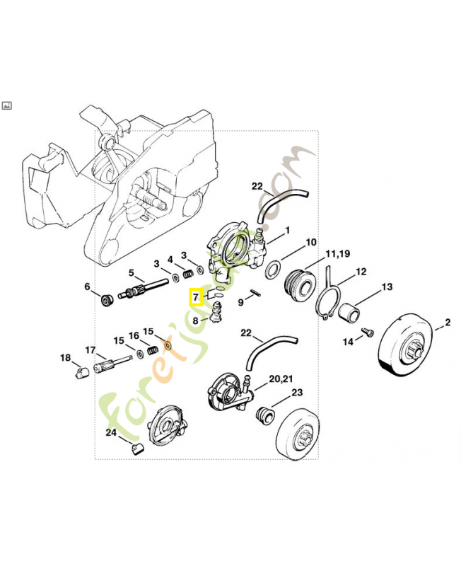 Anneau de joint b4 x 2 9646-945-0160. Pièce de rechange Sithl / Vicking