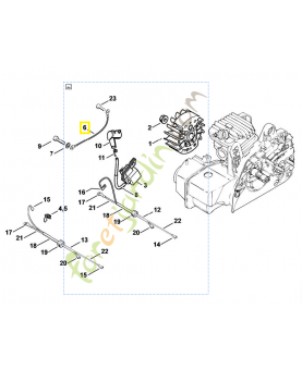 Câble de masse 1123-440-2200. Pièce de rechange Sithl / Vicking