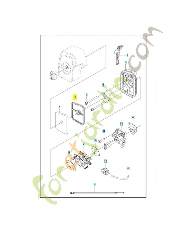 Filtre à air 581451801. Pièce de rechange Husqvarna