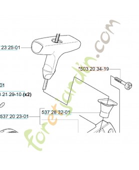 Vis 503203419. Pièce de rechange Husqvarna