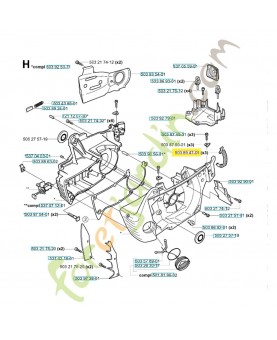 Agrafe 503894701. Pièce de rechange Husqvarna