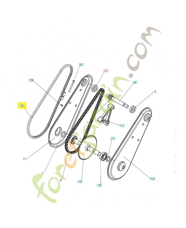 Bride 531008435. Pièce détachée Husqvarna