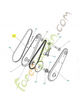 Ecrou frein 732261601. Pièce de rechange Husqvarna