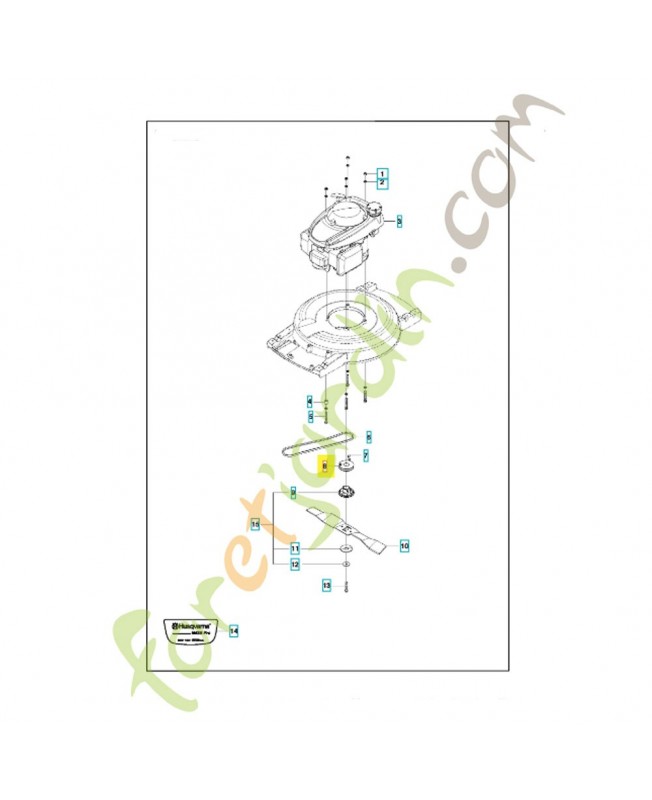 Poulie 295668901. Pièce de rechange Husqvarna