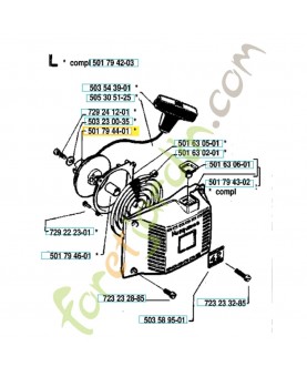 Poulie 501794401. Pièce de rechange Husqvarna