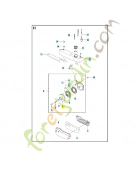 Poulie de démarreur 501896703. Pièce de rechange Husqvarna