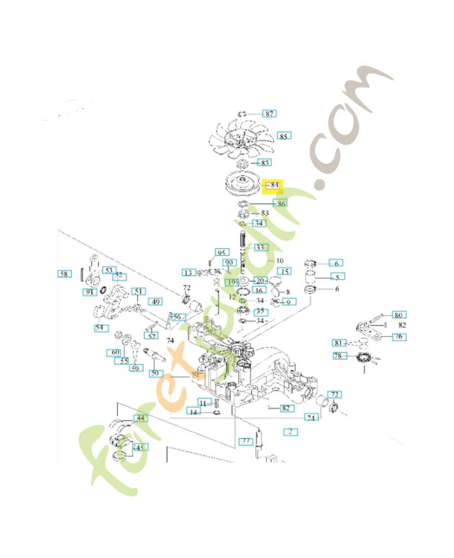 poulie 502451901. Pièce de rechange Husqvarna