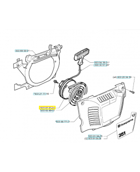 Poulie de demarreur 503876301. Pièce de rechange Husqvarna