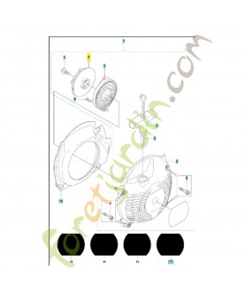 poulie de démarreur 503957301 husqvarna