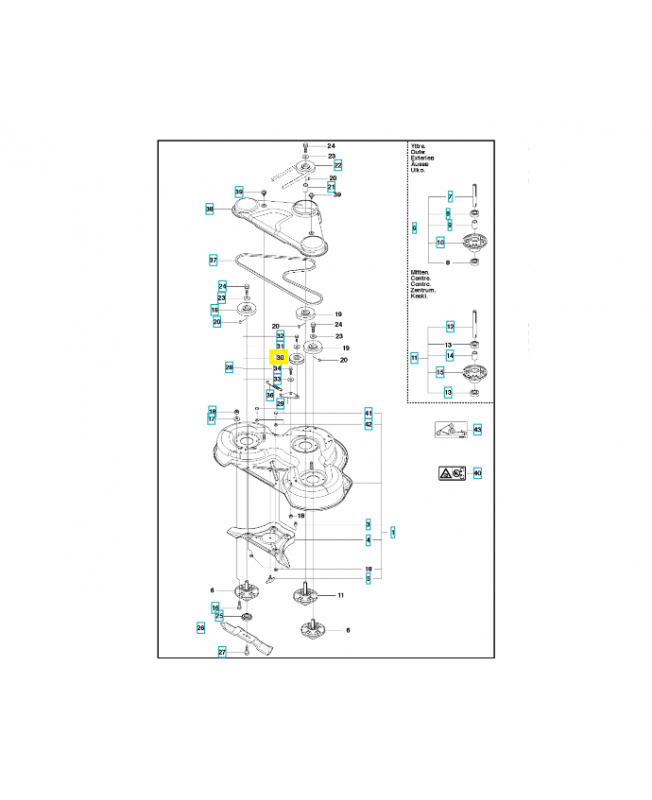 Poulie 581864601 husqvarna