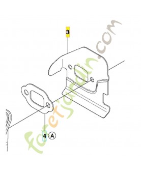 Deflecteur de chaleur référence 501323101