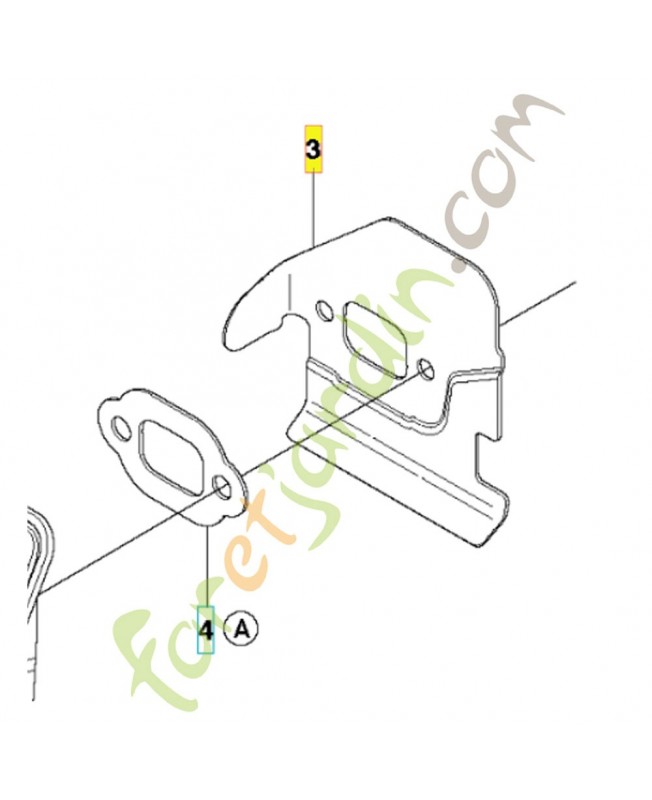 Deflecteur de chaleur référence 501323101
