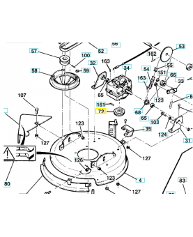 Poulie de réducteur 519653258 Pièce de rechange Husqvarna