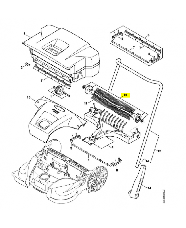 Support Stihl ref. 4860-730-7700 Remplace référence 4860-732-0200
