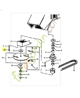 Vis a six pans 9007-319-2010. Pièce de rechange Sithl / Vicking