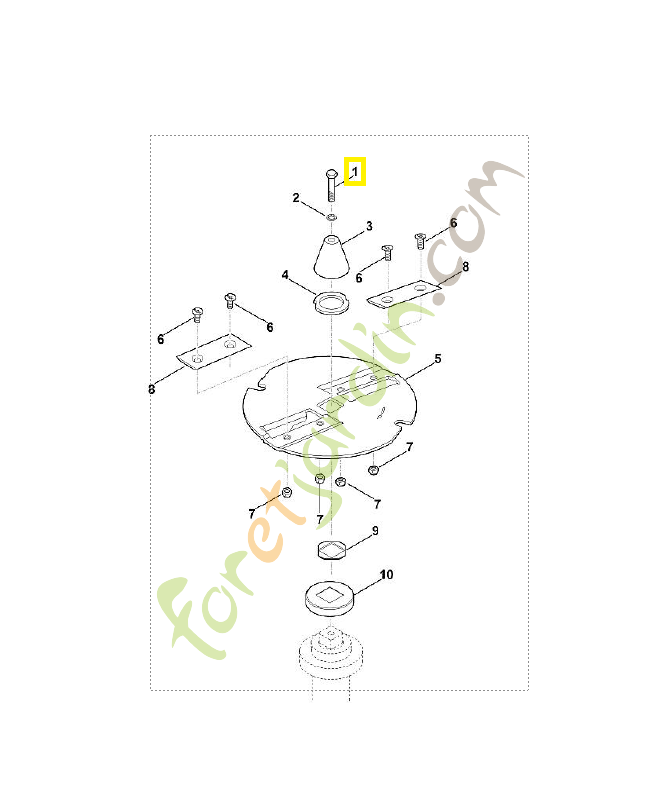 Vis m10x55. 9007-318-2470 Pièce de rechange Sithl / Vicking Vis m10x55. 9007-318-2470 Pièce de rechange Sithl / Vicking