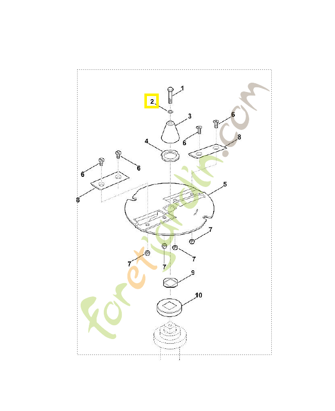 Rondelle de sécurité 9460-624-4031. Pièce de rechange Sithl / Vicking