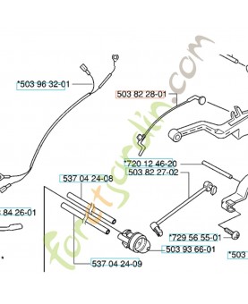 Cable 503822801. Pièce de rechange Husqvarna