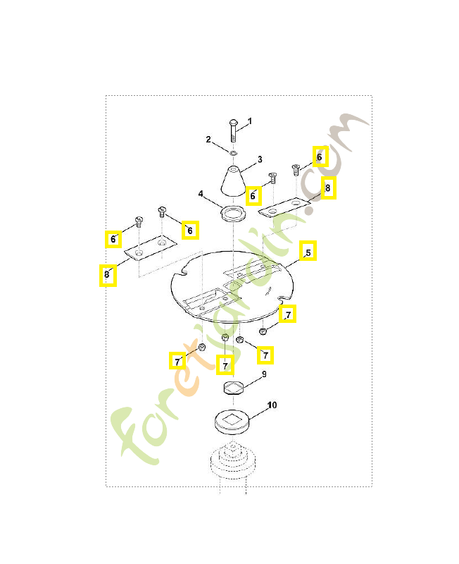 Disque à couteaux 6903-700-5101 et 6903-700-5102 Pièce de rechange Sithl / Vicking Disque à couteaux 6903-700-5101 et 6903-700-5102 Pièce de rechange Sithl / Vicking