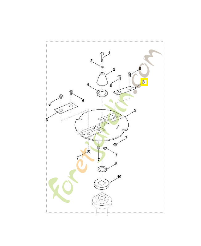 Couteau rabot 6903-702-0102. Pièce de rechange Sithl 