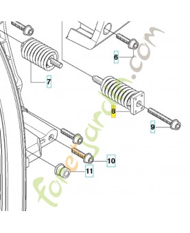 Amortisseur arriere référence 503854101