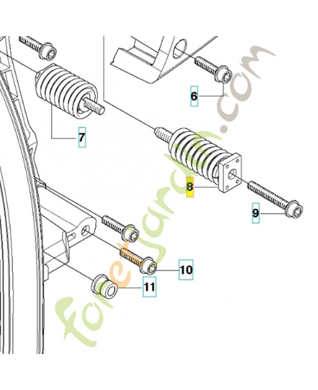 Amortisseur arriere référence 503854101