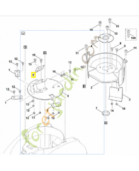Couteau rabot 6012-702-0100.Pièce de rechange Sithl / Vicking