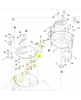 Disque porte couteau nu 6012-702-1110. Pièce de rechange Sithl / Vicking
