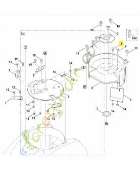 Vis à six pans m6x16 9008-318-1280. Pièce détachée Stihl / Vicking