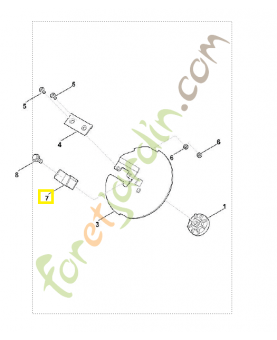 Couteau pre-broy. ge103/105 6007-702-0300. Pièce de rechange Sithl / Vicking