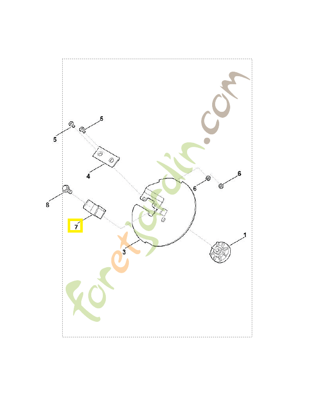 Couteau pre-broy. ge103/105 6007-702-0300. Pièce de rechange Sithl / Vicking